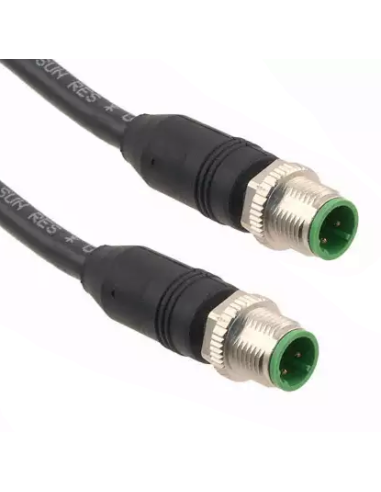 09472222005 HARTING -Latiguillo 3m. 2xM12 COD-D