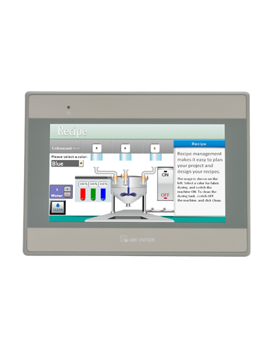 MT-8073iE, Pantalla táctil WEINTEK 7" TFT - 2xETH-3xCOM