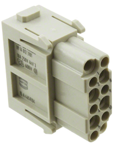 09140123101 HARTING -Módulo hembra HAN 12DD