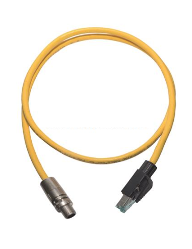 RJ45 - M12 x-code Cable Assy 2,0m PVC