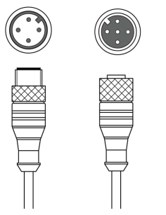50118392 LEUZE-K-DS M12A-5P-4P-1m-1-PVC, Conector 