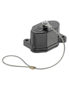 09407035414 HARTING -Han 3HPR Hood C-SL-with cord, bk powder