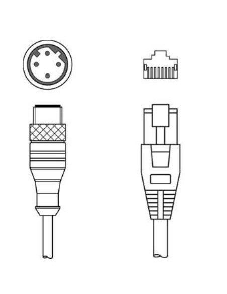 50135084 LEUZE-KSS ET-M12-4A-RJ45-A-P7-300, Conector