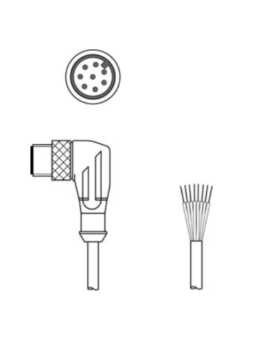 KS U-M12-8W-P1-030, Conector