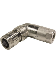 21038814405 HARTING -M12 slim angled female D-cod 4-pol