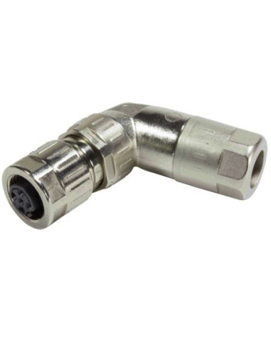 Conector acodado slim hembra M12 A-cod 8-pol 