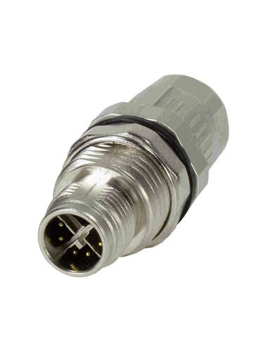 Conector macho M12-8 polos codif. X