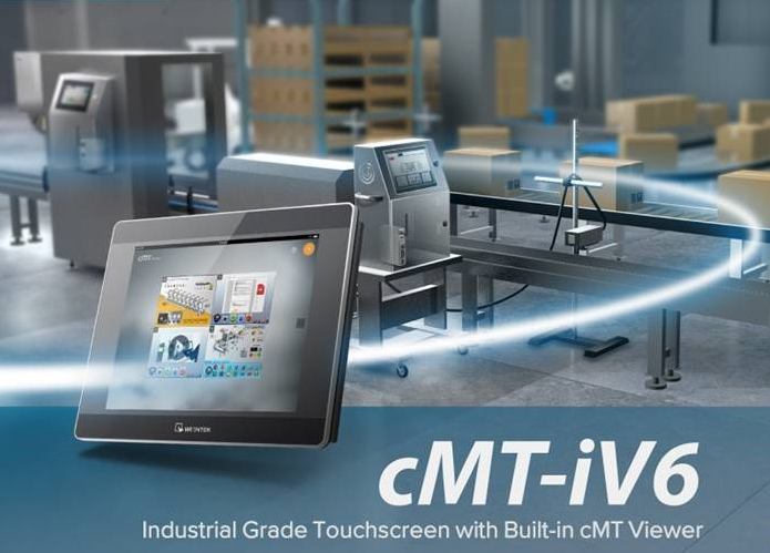 cMT-iV6 – Pantalla táctil industrial con visor cMT incorporado